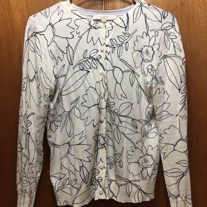 LOFT Floral Print Cardigan